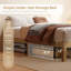 Lit en bois massif sans tête de lit-561760126