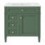 Meuble-lavabo moderne de 30 po avec lavabo supérieur, 2 tiroirs, tiroir coulissant et rangement spacieux pour des salles de bain élégantes et fonctionnelles
