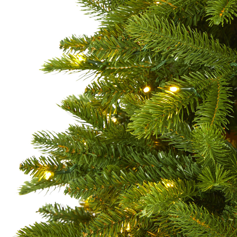 Lighted Artificial Spruce Christmas Tree, 6' H