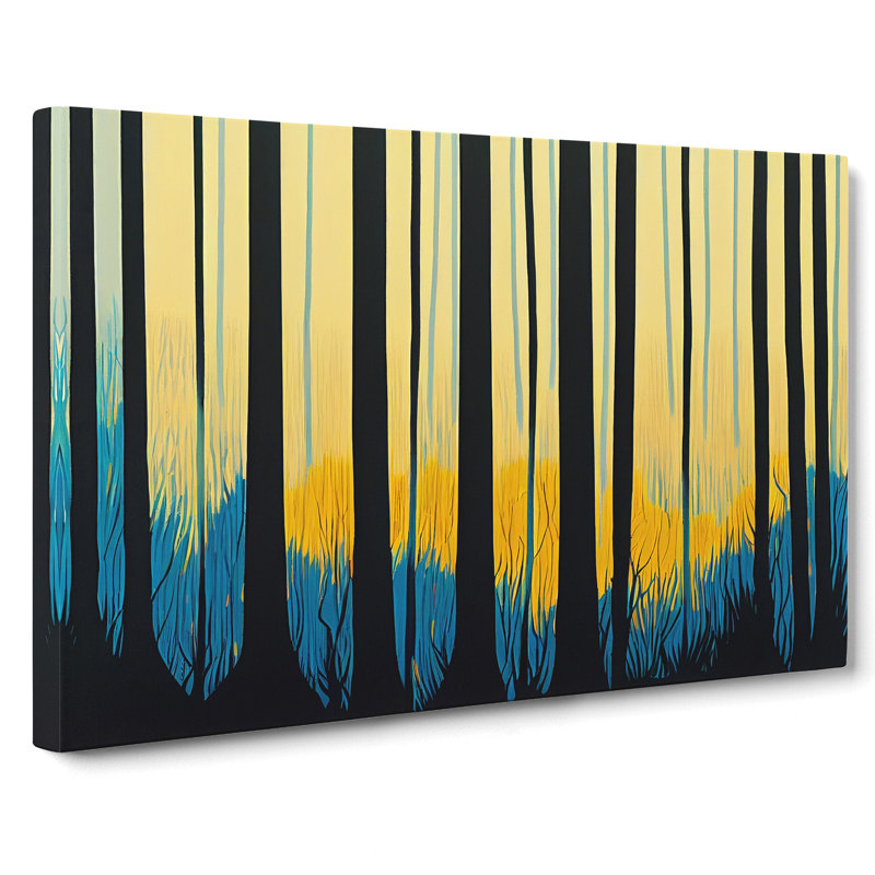 Artistic Abstract Forest - Wrapped Canvas, 40cm H x 60cm W x 3cm D
