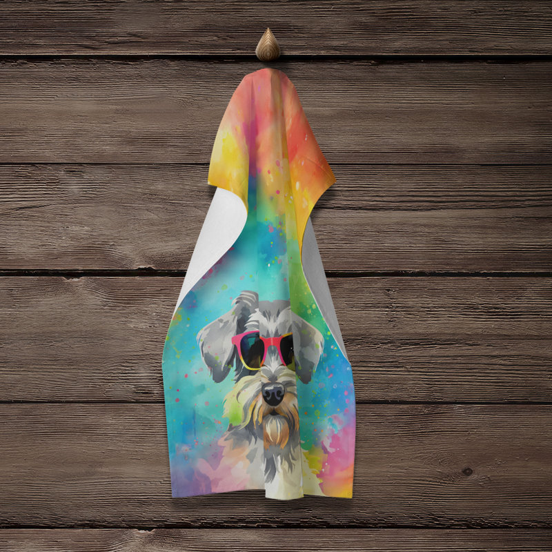 Serviette de cuisine Schnauzer Hippie Dawg