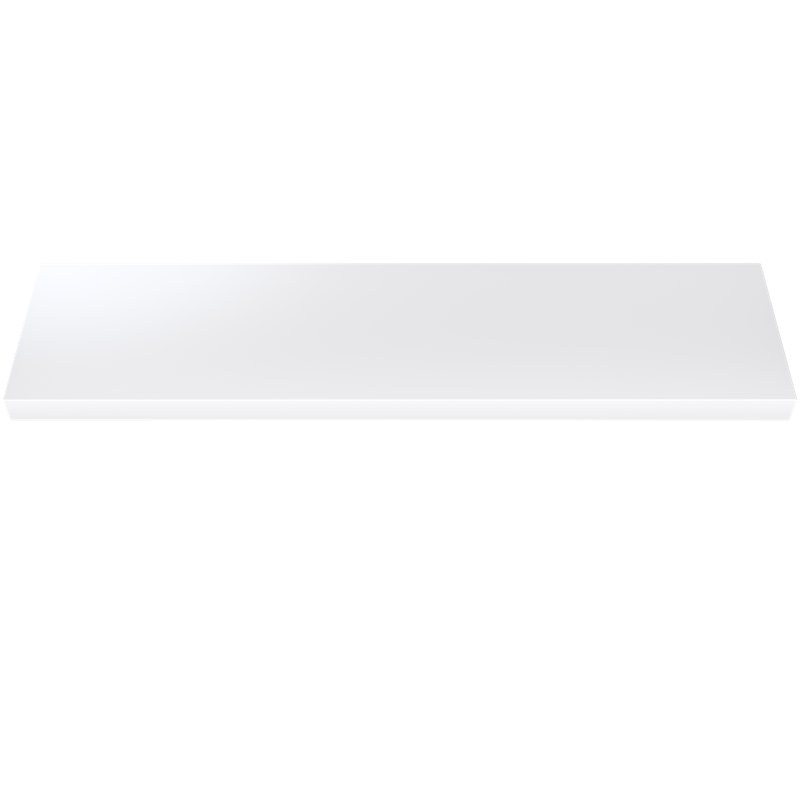 Painted Wood Floating Shelf, White