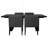 Charcoal Grey And Black Dining Set-1086183991
