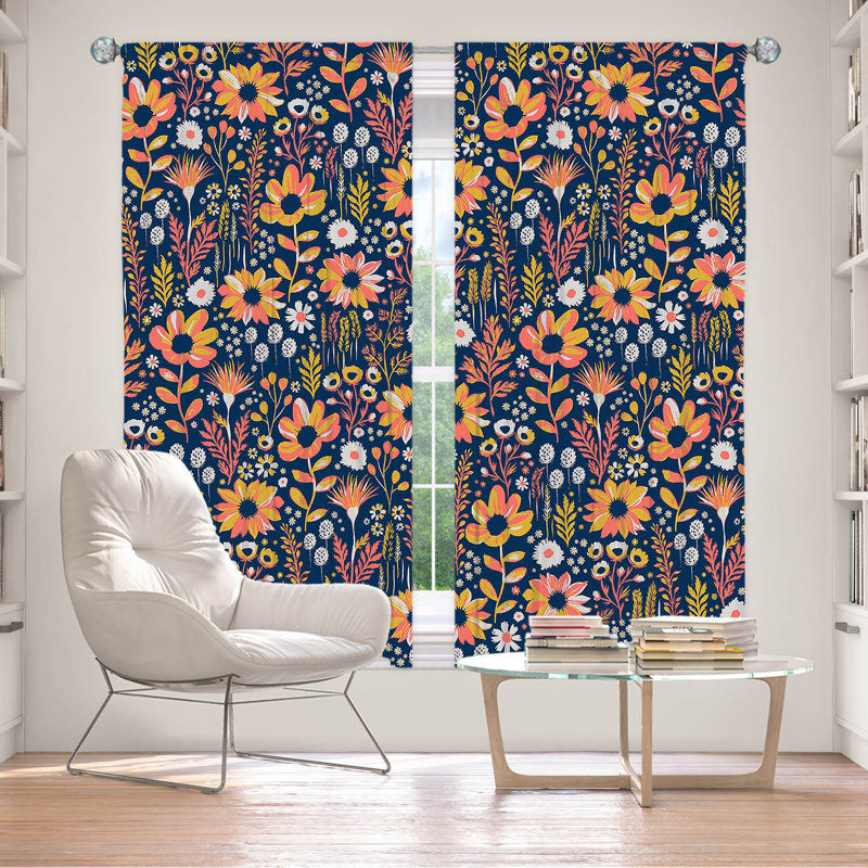 Delaughter Room Darkening Curtain Pair, 40" W x 82" L