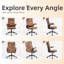 Chaise de bureau pivotante 25,6 po-1791967592