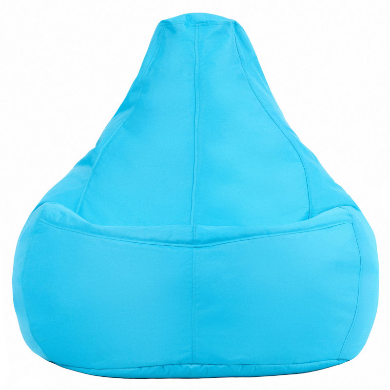 Kids Highback, Gamer Indoor-Outdoor Bean Bag, Aqua Blue