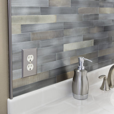 Aspect Peel and Stick Distressed Metal 15 Sq Ft Kit
