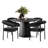 Heckman 5-Pieces Round Dining Table Sets-129451625