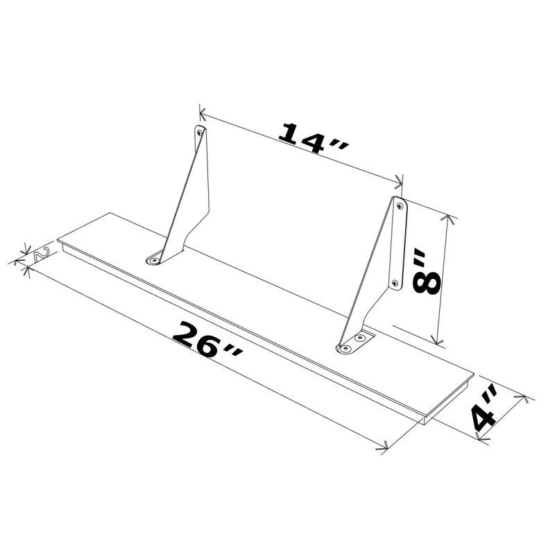 Tablette murale Air, Bleu