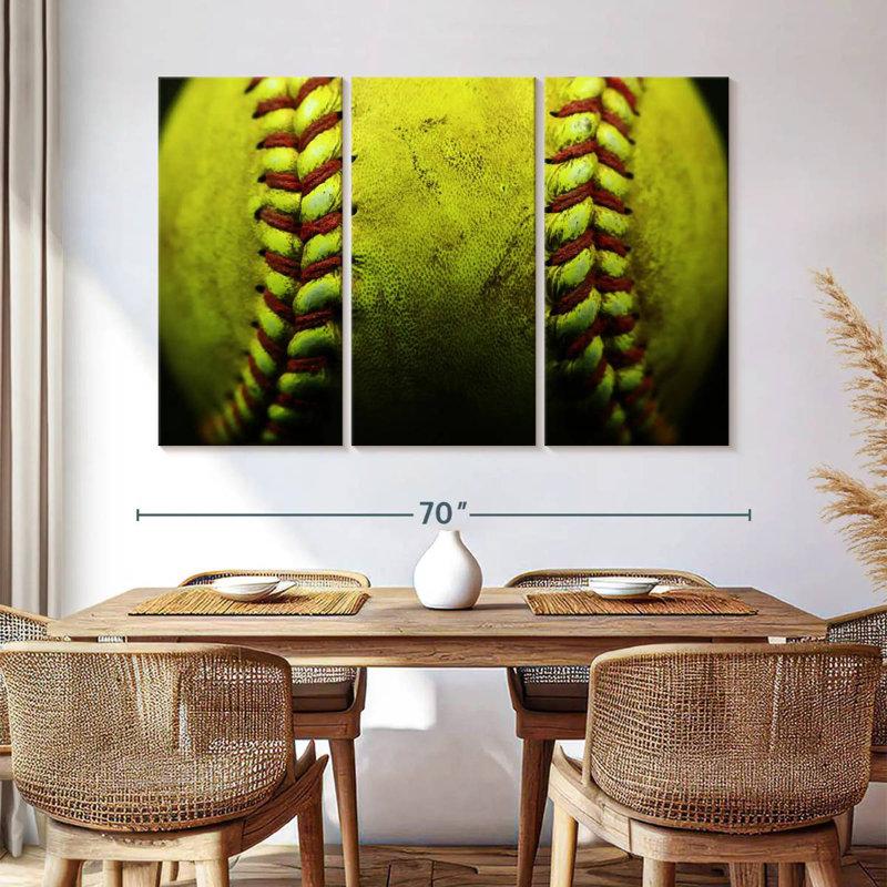 Sireci Dirty Softball, 42" H x 65" W