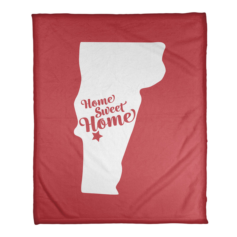 Jeté en polaires pour rutland home, l 32,5 po x L 42,5 po, Rouge
