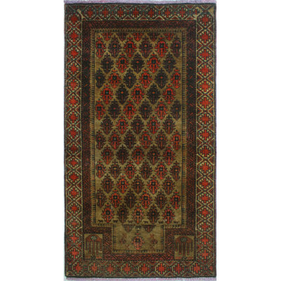 Fine Vintage Ghaffar Brown Runner