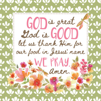 Glass Trivet God Is Great We Pray