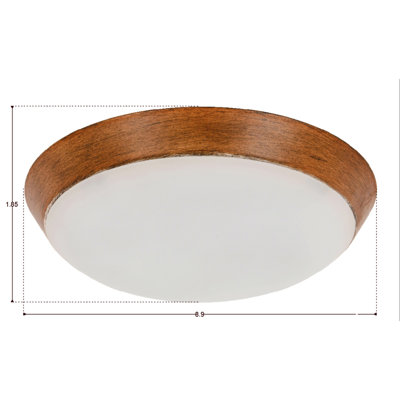 8.9'' 1 - Light LED Bowl Ceiling Fan Light Kit