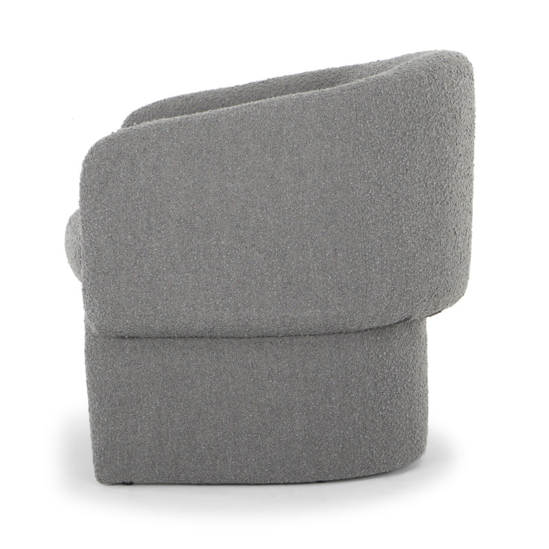 Jessie Accent Chair, Charcoal  Velvet