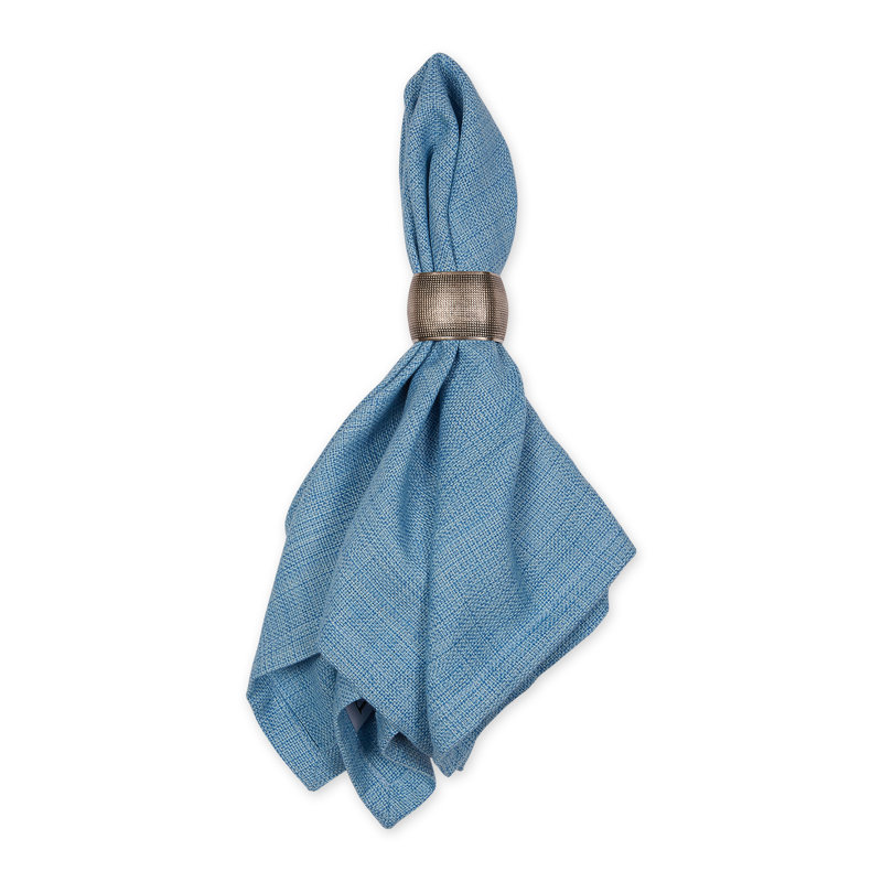 Cotton Blend Square Napkin, Light Blue