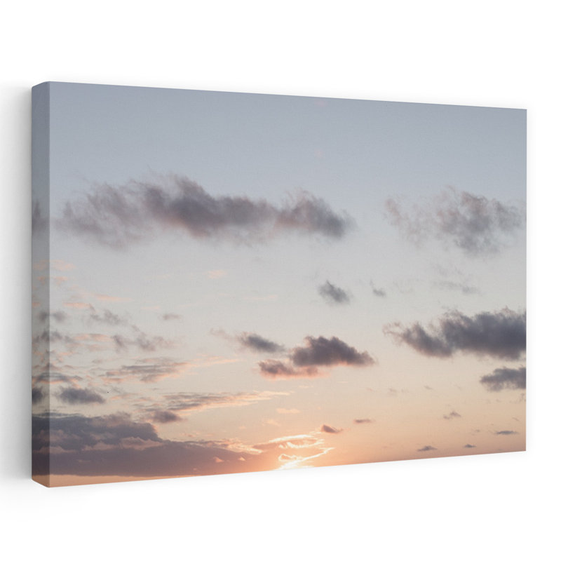 Art contemporain, paysage pacifique serein paisible, paysage côtier, H 32 po x l 48 po