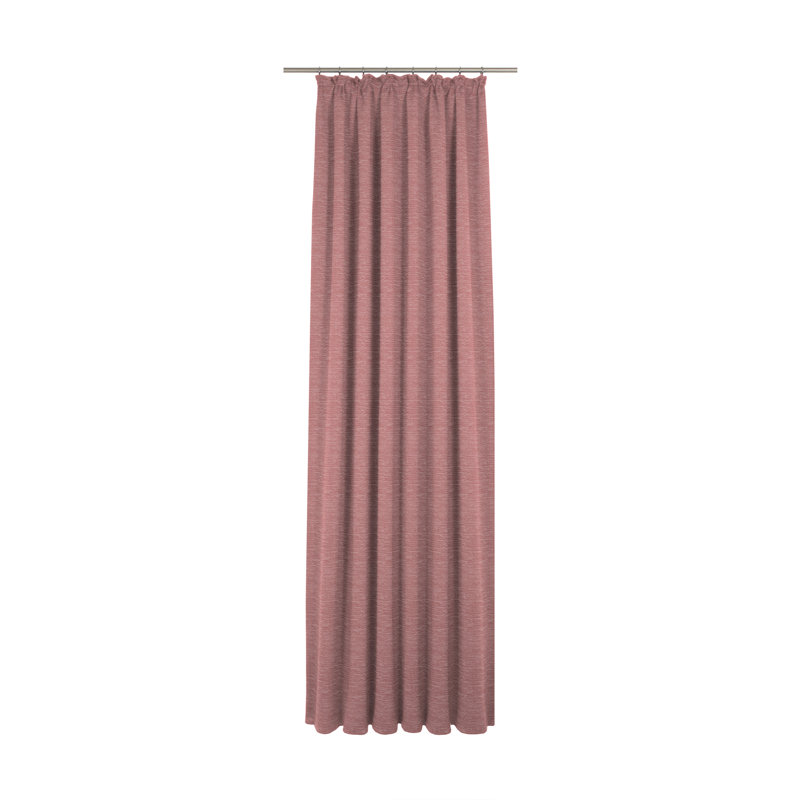 Breedlove Room Darkening Curtain, 245cm H x 270cm W, Pink