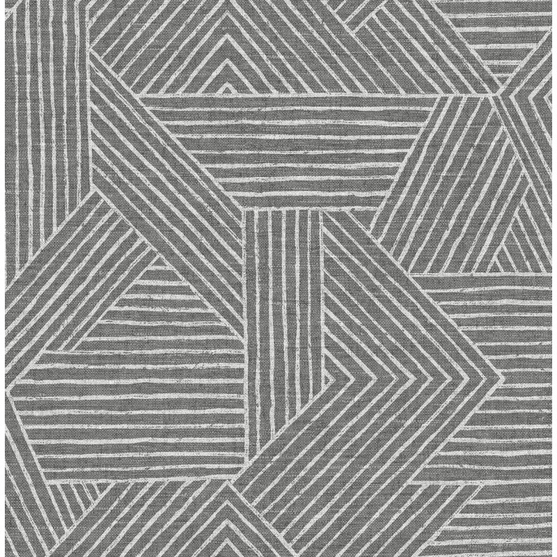 Vinyl Peel & Stick Wallpaper Roll, Pewter