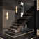 Zaheda Dimmable LED solid brass Wall Mounted Sconce with Alabaster Shade