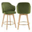 Tabouret de comptoir pivotant avec accoudoirs Ashwell-1929849998