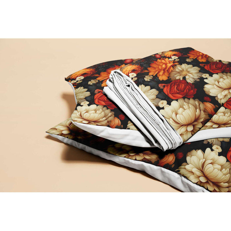 Premium Single Quilt Cover Set, 70% Polyester / 30% Cotton, Duvet Cover 55.1 x 78.7 inches & Pillowcase 23.6 x 23.6 inches | Machine Washable, 120 Thread Count, Button Closure for Duvet, Envelope Closure for Pillowcase