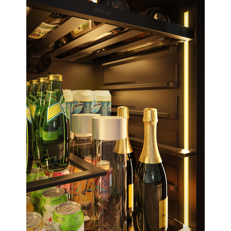 Presrv 24 in. 7-Bottle and 108-Can Single Zone Panel-Ready Beverage Cooler