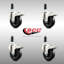 Jeu de roulettes extensibles en caoutchouc souple-92143004