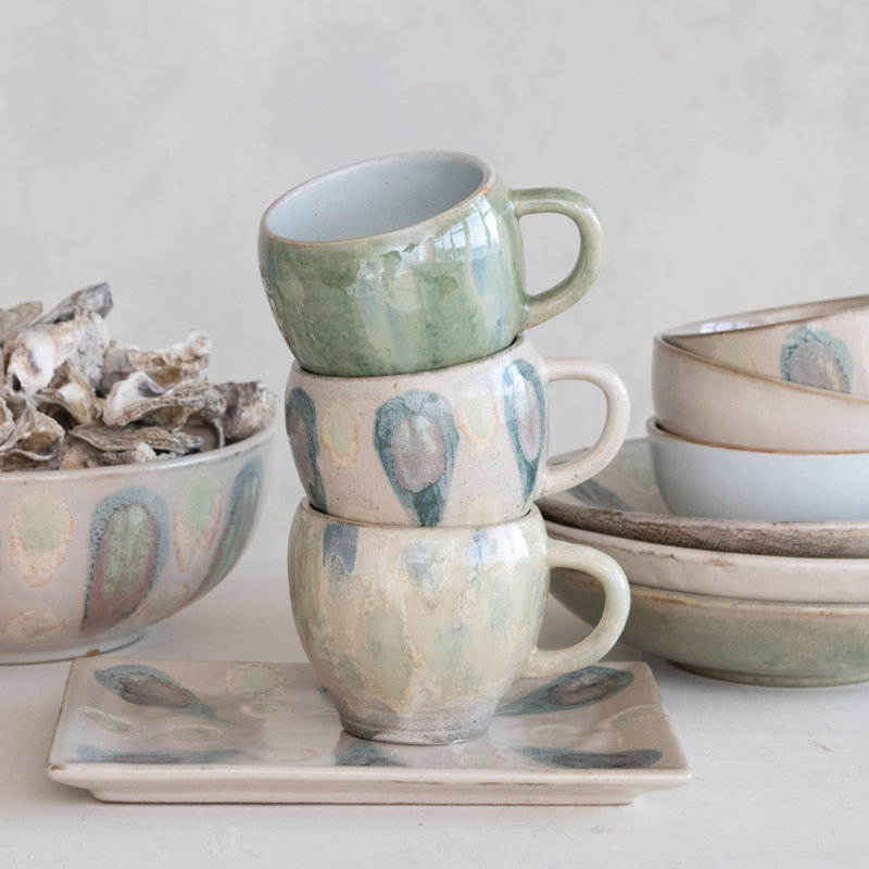 Geometric Stoneware Mug