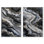 Ethereal Bloom Duo Canvas Print Geode Wall Decor Set by Art Remedy, Black Frame, 10 x 15