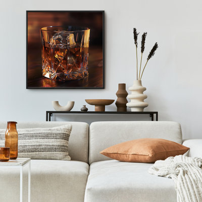 On the Rocks - Beige Framed Canvas for Elegant Home Decor