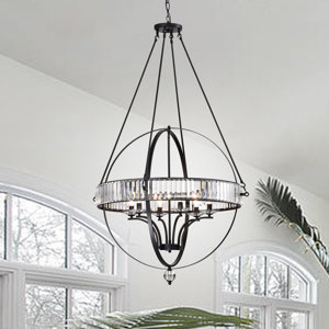 Kaecyn 6 - Light Dimmable Round/Oval Chandelier