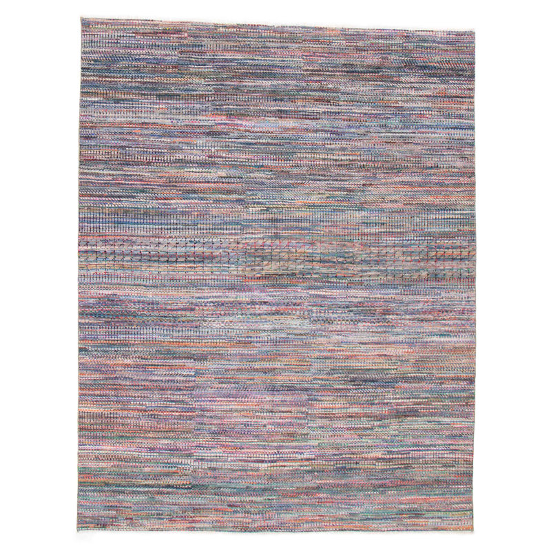 Tapis bleu foncé Silk Shadow 7 pi 11 po x 10 pi 0 po