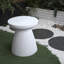 Table d'appoint d'extérieur robuste en faux terrazzo