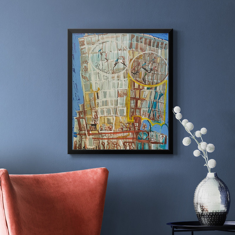 Bandaloo I, toile encadrée de qualité supérieure - prête à être accrochée, Noir, H 24 po x l 20 po