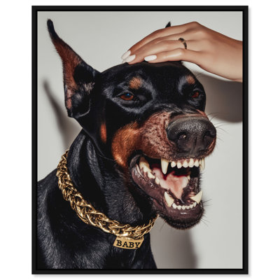 Baby Doberman Print by Oliver Gal