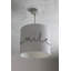 22cm H Canvas Drum Pendant Shade ( Clip On )