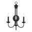 Très grande applique murale noire 3 lumières-273131407