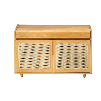 Burlywood Bamboo Manufactured Wood Bench