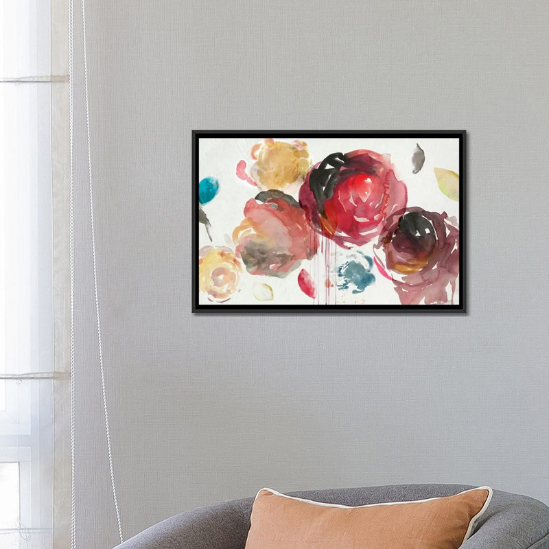 " Walking Through II " by PI Galerie, 18" H x 26" W x 1.5" D, Black Framed Canvas, No Mat