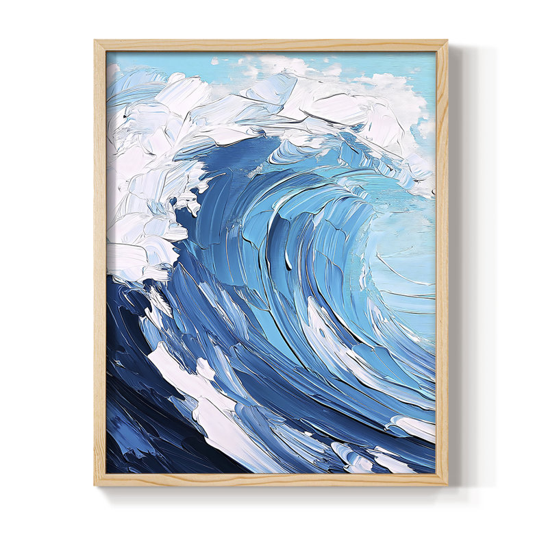 NAUTICAL Series XCII, reproduction encadrée - bois massif, Naturel, H 21 po x l 17 po