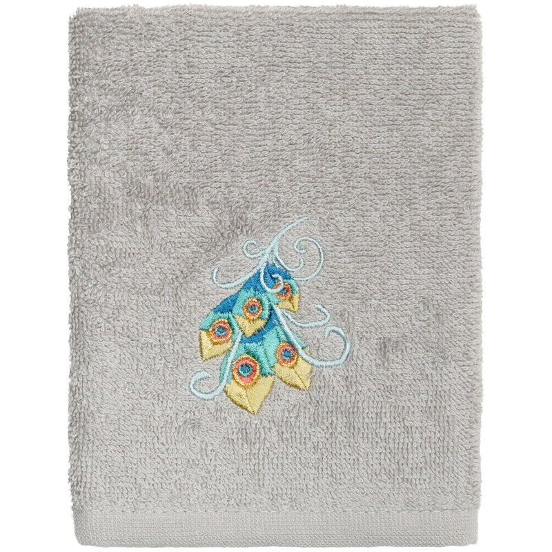 100% Turkish Cotton Washcloth, Light Gray
