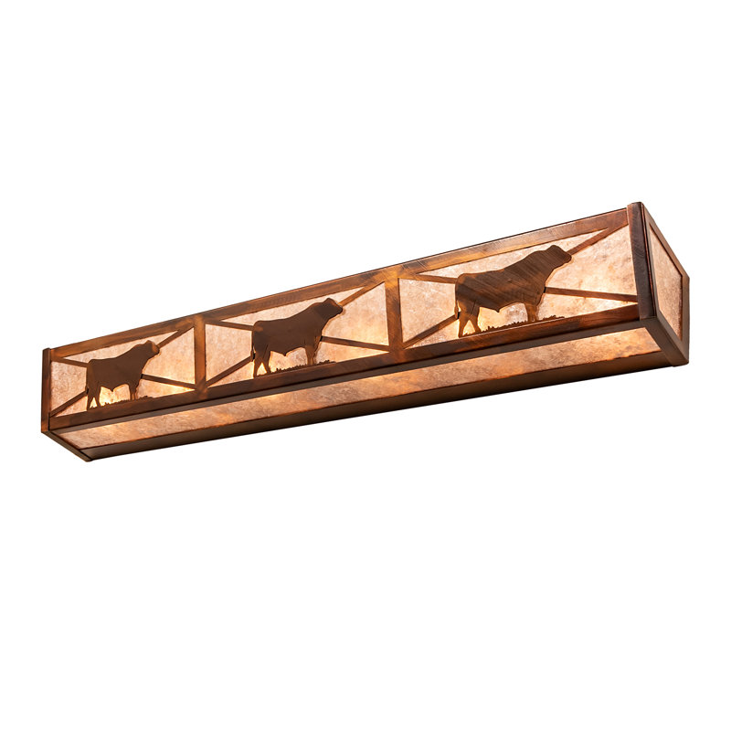 Rustic Lodge 6 - Light Bath Bar, Vintage Copper