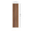 Panneaux muraux minces en bois de polystyrène Contour 93,7 po x 4,7 po-124137417