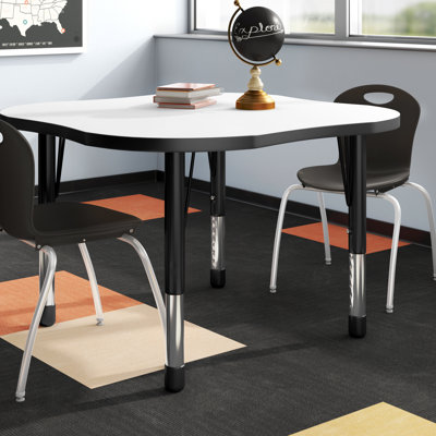Dry-Erase Activity Table with Adjustable Legs 