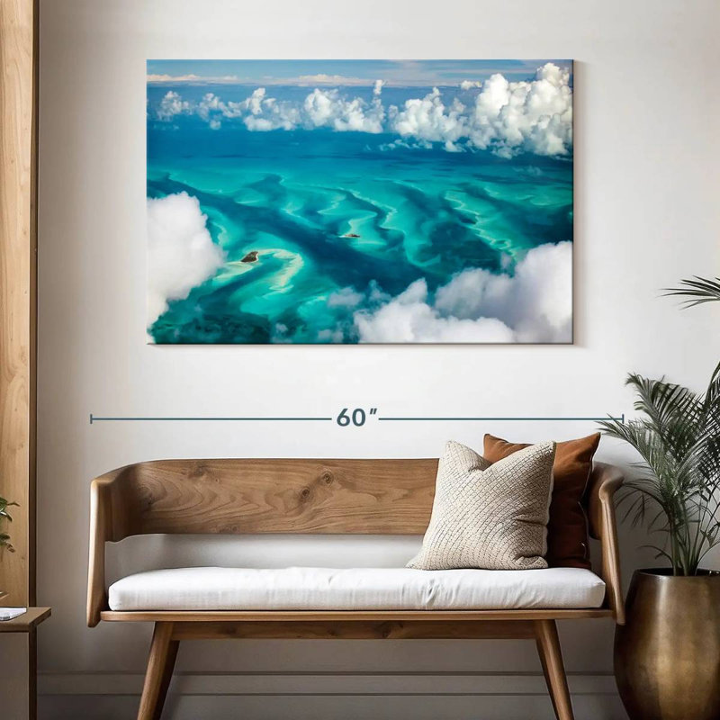 Gillard, Bahamas, nuages, H 32 po x l 48 po