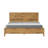 Hibir Rustic Solid Pinewood Bed Frame with Protective Top Trim, Modern Farmhouse Master Bedroom Platform Bed, Heavy-Duty Slat Support Base, No Box Spring Needed, Premium Style-123297192-123418555