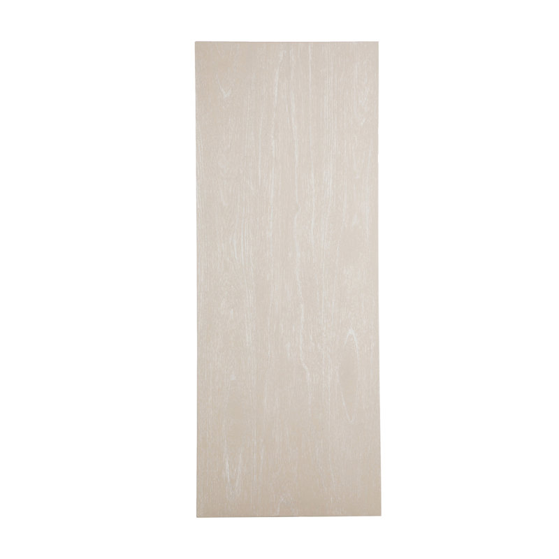 Ainsworth Rectangular White Wood and Gold Metal Coffee Table