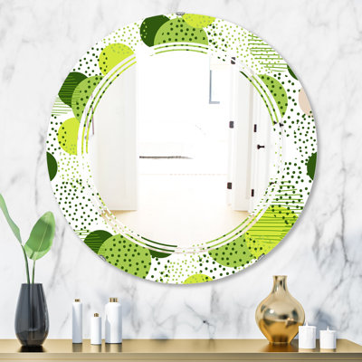 Circular Abstract Retro Geometric X Mirror