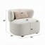 Chaise d'appoint avec oreiller Darius